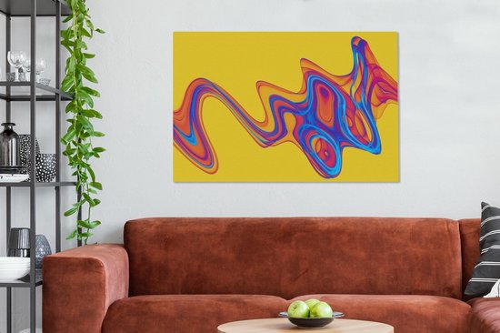 Toile de bulles de savon numérique 2cm 140x90 cm - Tirage photo sur toile (Décoration murale salon / chambre)