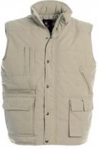 B&C - HEREN BODYWARMER BEIGE - MAAT XL.