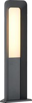 Lucande - LED buitenlamp - 1licht - aluminium, polycarbonaat - H: 50 cm - antraciet, wit - Inclusief lichtbron
