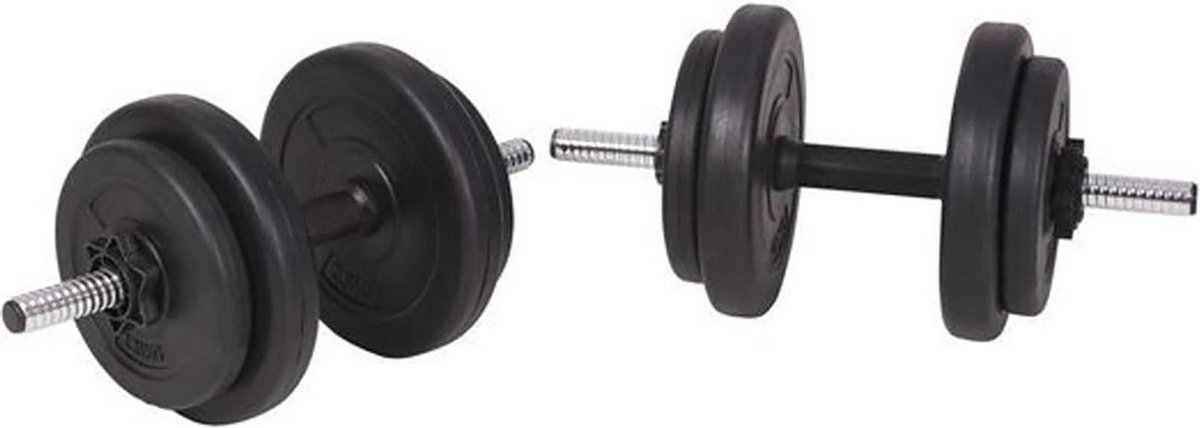 Halterset – Gewichtenset – Fitness set – Dumbbell set – Halterstangset 48 kg + 3 STANGEN – foto 3