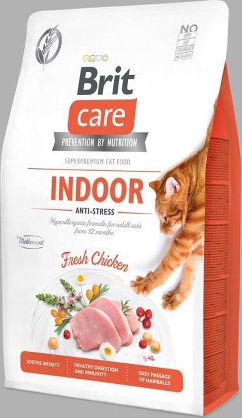 Brit Care Cat GF Indoor Anti-stress 2kg | bol