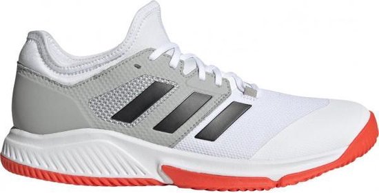 adidas Court Team Bounce - Sportschoenen - wit/oranje - maat 48 | bol.com