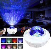 Starry Sterren Projector Met Bluetooth 2021 | 10 Lichtstanden |  Led en Laser Lamp | Nachtlampje - Sterrenhemel Nachtlamp - Bedlamp - Discolamp |