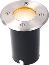 LED Grondspot - Maisy - RVS - Rond - 5W - 3000K - IP65 Waterdicht