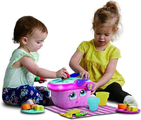 VTech Vormenpret Picknickset - Cadeau Kinderen - Educatief Baby Speelgoed - Vormen, Kleuren, Etenswaren & Reacties - Cadeau - 1 tot 4 Jaar