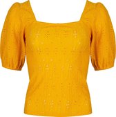Lofty Manner T-shirt Top Nadja Mn67 Yellow Dames Maat - L