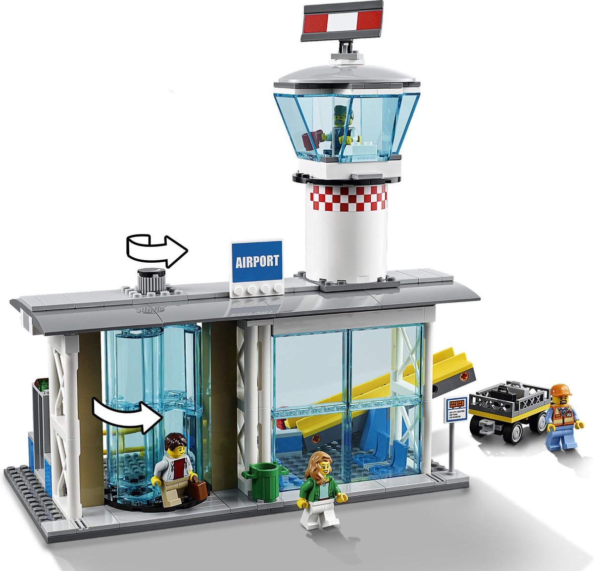 LEGO City Vliegveld Passagiersterminal - 60104 | bol.com