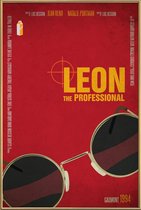 JUNIQE - Poster met kunststof lijst The professional -30x45 /Rood