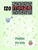 120 Maze Puzzles for Kids