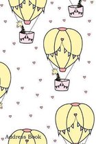Address Book: For Contacts, Addresses, Phone, Email, Note, Emergency Contacts, Alphabetical Index With Giraffe Balloon Hearts Backgr