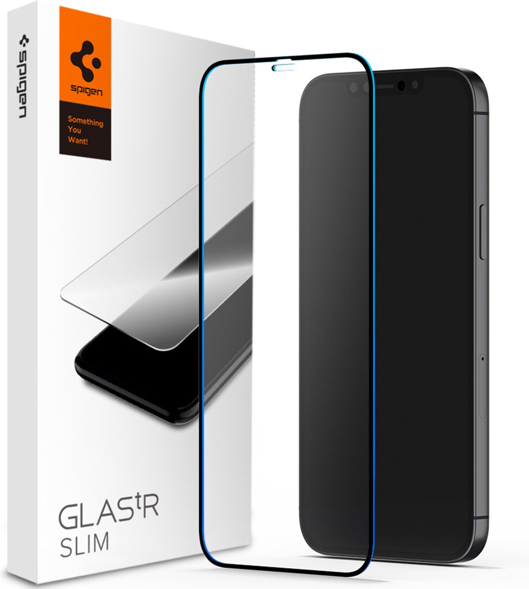 Spigen Full Cover Glass Apple iPhone 12/12 Pro - AGL01512 - Zwart