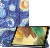 Samsung Galaxy Tab A7 Lite 2021 Hoes Luxe Hoesje Book Case Cover - Sterrenhemel