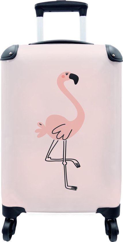 verdrievoudigen Stoffelijk overschot religie MuchoWow® Koffer - Flamingo - Roze - Illustratie - Handgemaakt - Kinderen -  Meisje -... | bol.com