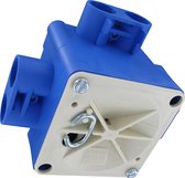 ABB - Boitier central - Hafobox - 55mm - 5/8inch - Incl. Couvercle - Blauw