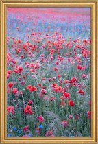 JUNIQE - Poster met houten lijst Poppy Seed Heaven -20x30 /Groen &