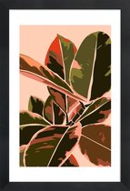 JUNIQE - Poster in houten lijst Plant IV -30x45 /Groen