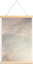 JUNIQE - Posterhanger Creamy Skies -40x60 /Grijs & Ivoor