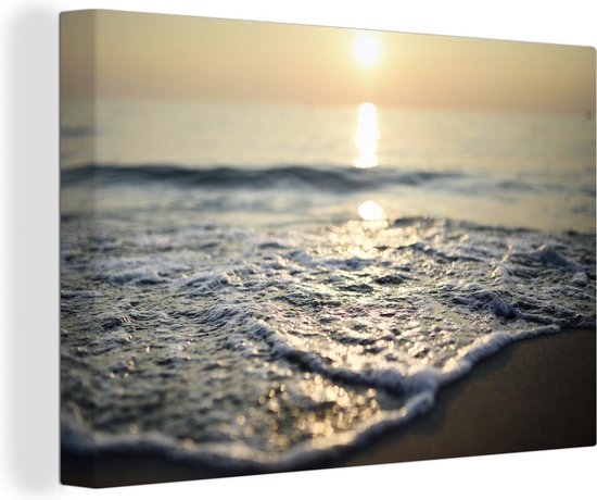 Peintures sur toile Mer - Soleil - Plage - 30x20 cm - Décoration murale