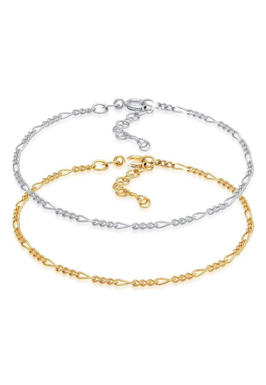 Elli Gliederarmband Gliederkette 925 Sterling Silber, Aus 925 Sterling Silber Mit Glänzender Oberfläche Für Einen Luxuriösen Look