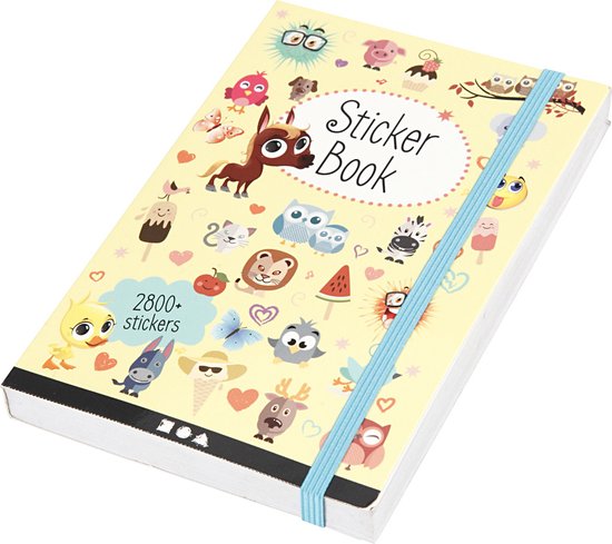 Bullet Journal Stickerboek. afm 11.5x17 cm. dikte 1.5 cm. 1stuk. 80 pagina´s