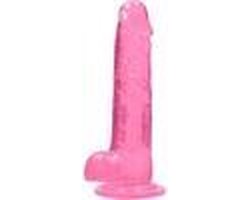6" / 15 cm Realistic Dildo With Balls - Pink