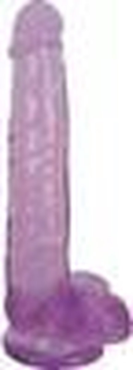 Goedkoopste Curve Toys Slim Stick Grape Ice - Dildo met ballen - 20,5 cm purple