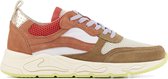Lina Locchi Sneakers Dames - Lage sneakers / Damesschoenen - Suède - L1087      -  Cognac - Maat 36