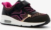 Blue Box meisjes sneakers met luipaardprint - Zwart - Maat 32
