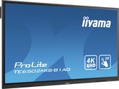 iiyama TE6502MIS-B1AG beeldkrant Interactief flatscreen 165,1 cm (65") VA 4K Ultra HD Zwart Touchscreen