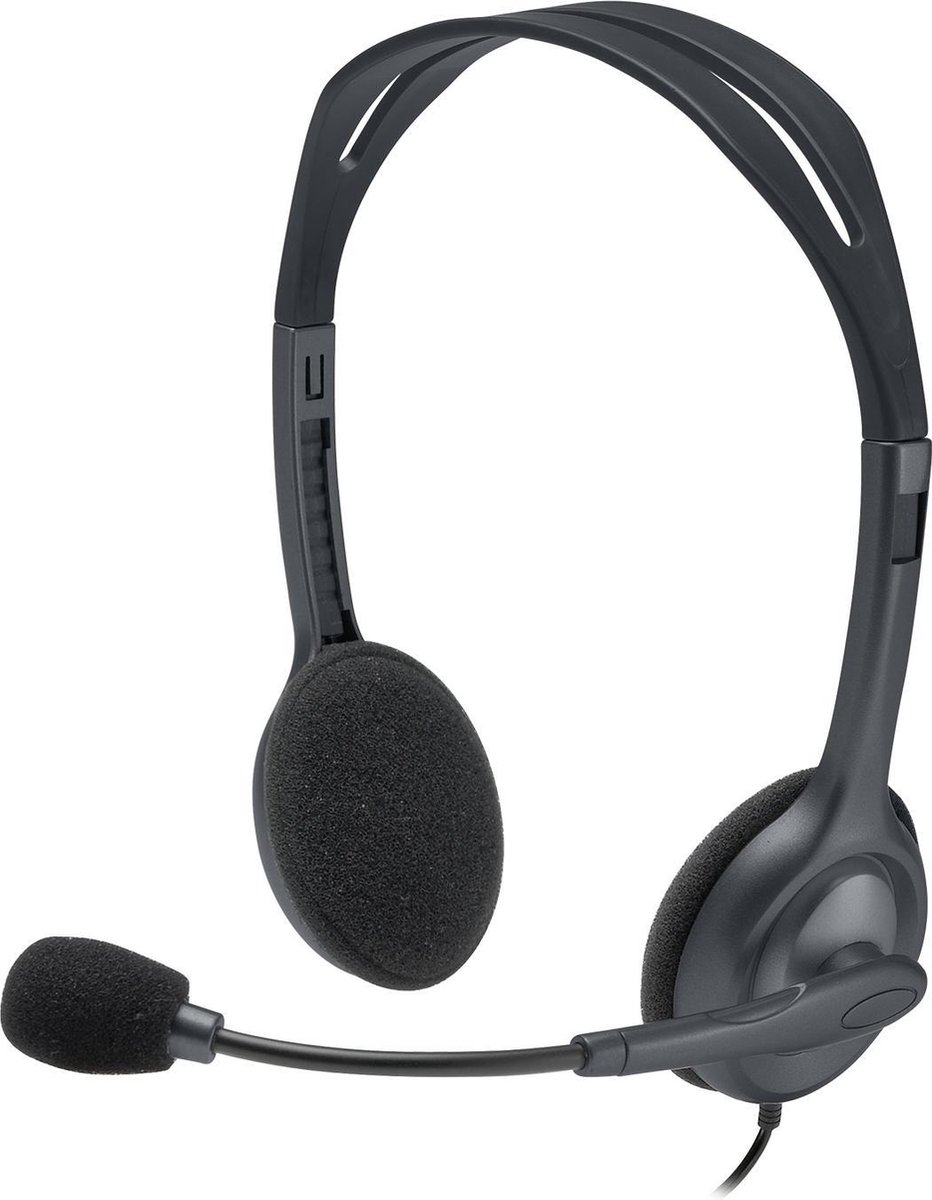 Logitech H111 bedraade headset (3.5 mm) headset met microfoon - Hoofdband Kantoor/callcenter - Zwart