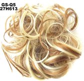 Haar Wrap, Brazilian hairextensions knotje blond 27/613#
