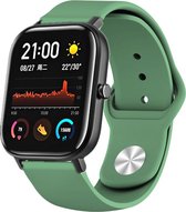 Siliconen Smartwatch bandje - Geschikt voor  Xiaomi Amazfit GTS sport band - legergroen - Horlogeband / Polsband / Armband