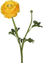 Viv! Home Luxuries Ranonkel - zijden bloem - geel - 48cm - topkwaliteit