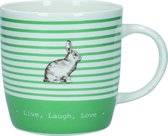Kitchencraft Mok Rabbit Fine Bone China 425 Ml Porselein