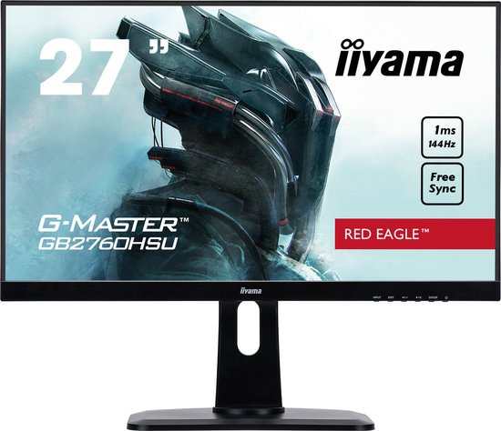 Iiyama G-Master Red Eagle GB2760HSU-B1 - Full HD TN 144Hz Gaming Monitor - 27 Inch - Iiyama