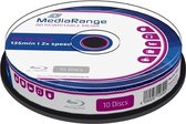 Bluray MediaRange 25GB 10pcs BD-RE Spindel 2x