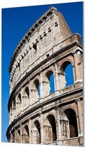 HalloFrame - Schilderij - Colosseum Rome Italie Akoestisch - Zilver - 70 X 100 Cm