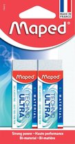 Maped gum Technic Ultra Classic, blister met 2 stuks