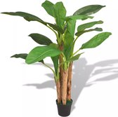 Medina Kunst bananenboom plant met pot 175 cm groen