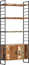 Medina Boekenkast met 4 schappen 80x30x180 cm massief gerecycled hout