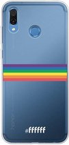 6F hoesje - geschikt voor Honor Play -  Transparant TPU Case - #LGBT - Horizontal #ffffff