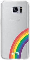 6F hoesje - geschikt voor Samsung Galaxy S7 Edge -  Transparant TPU Case - #LGBT - Rainbow #ffffff