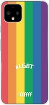 6F hoesje - geschikt voor Google Pixel 4 -  Transparant TPU Case - #LGBT - #LGBT #ffffff