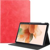 Samsung Galaxy Tab S7 FE Hoes - PU Leer Folio Book Case - Rood