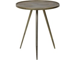 Light & Living Bijzettafel Envira - Antiek Goud - Ø51cm - Luxe