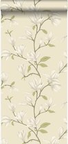 Origin behang magnolia ivoor wit - 347045 - 53 cm x 10,05 m