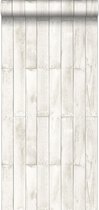 ESTAhome behang houtlook wit - 137742 - 53 cm x 10,05 m