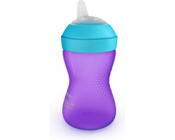 Philips Avent Zachte Bijtbestendige Tuitbeker - 9+ maanden - 300ml - Paars -SCF802/02