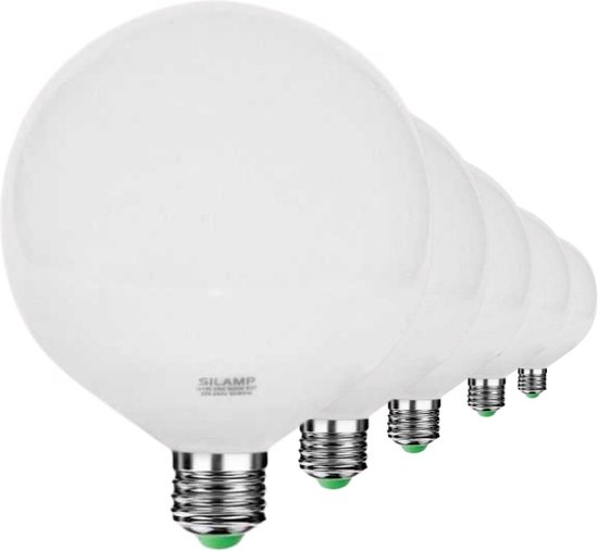 E27 LED lamp 20W 220V G120 300 ° (5 stuks) - Koel wit licht - Overig - Pack de 5 - Wit Froid 6000K - 8000K - SILUMEN