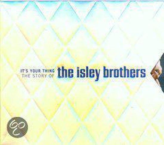 Hoes van 'It's Your Thing: The Story Of The Isley Brothers' met een diamantpatroon in geel en blauw.